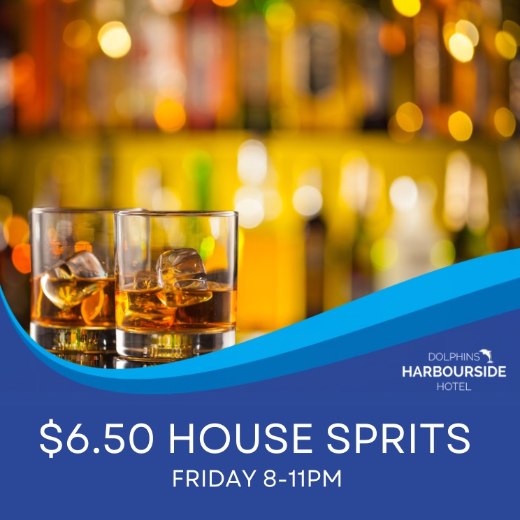 $6.50 House Spirits - Fri 8-11pm